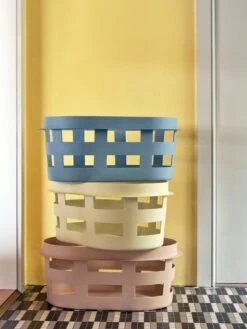 HAY Basket -DWR Sales W Basket S nougat soft blue soft yellow
