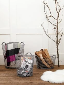 Korbo Handmade Wire Basket -DWR Sales W DWR 1024 481267 stainless steel v1 002 tif