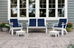 Lollygagger Lounge Chair Cushion 9 Lollygagger Lounge Chair Cushion -DWR Sales W DWR 2196119 100086262 canvas navy vendor v1