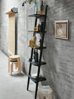 Folk Ladder Shelving 29 Folk Ladder Shelving -DWR Sales W DWR 2196211 100077573 black v1 gif 003