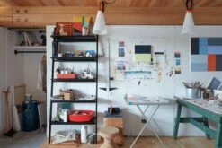 Folk Ladder Shelving 26 Folk Ladder Shelving -DWR Sales W DWR 2196211 100077576 black v1