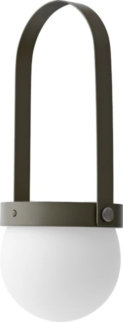 Carrie Portable LED Lantern 24 Carrie Portable LED Lantern -DWR Sales W DWR 2197474 100349164 olive green d1