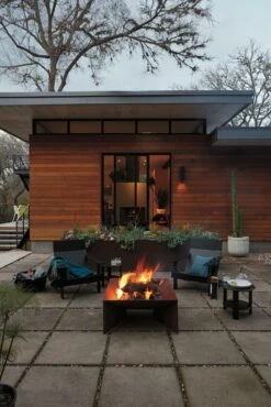 Plodes Geometric Firepit 20 Plodes Geometric Firepit -DWR Sales W DWR 224 708975 black v1