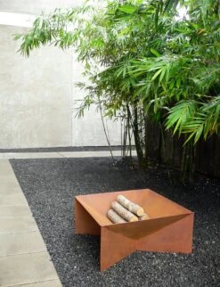 Plodes Geometric Firepit 22 Plodes Geometric Firepit -DWR Sales W DWR 224 708975 corten Steel v1 jpg