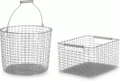 Korbo Handmade Rectangle Wire Basket 9 Korbo Handmade Rectangle Wire Basket -DWR Sales W DWR 2525180 100196774 stainless d