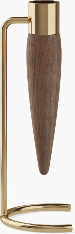 Umanoff Candleholder 12 Umanoff Candleholder -DWR Sales W DWR 2531585 100218364 polished brass walnut b