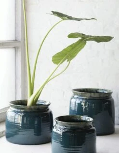 Serax Glazed Shades Flower Pot -DWR Sales W DWR 2542869 100342455 small blue v1