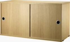 String Cabinet With Sliding Doors