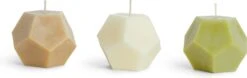 Dodecahedron Candle -DWR Sales W DWR 2548739 100346624 cream d1