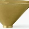 Taper Footed Bowl -DWR Sales W DWR 2552518 100369508 brass f