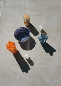 Nougat Tall Vase -DWR Sales W DWR 2556576 100384610 purple blue ivory v1 001