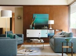 Finn Juhl Credenza -DWR Sales W DWR 598 100059048 walnut blue v3 tif