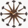 Vitra Nelson Polygon Clock -DWR Sales W DWR 6239 509848 walnut f