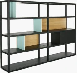Kai Shelving, Wide 21 Kai Shelving, Wide -DWR Sales W DWR 8931 100057940 black oak a1 002