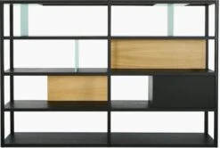 Kai Shelving, Wide 18 Kai Shelving, Wide -DWR Sales W DWR 8931 100057940 black oak f1 002