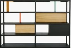 Kai Shelving, Wide 17 Kai Shelving, Wide -DWR Sales W DWR 8931 100057940 black oak f1 003