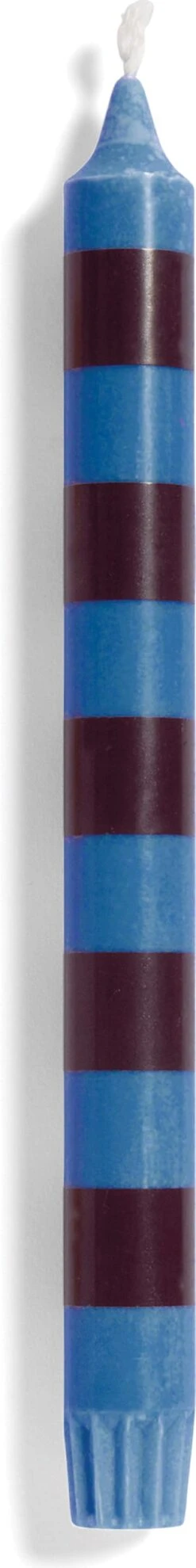 HAY Stripe Candles -DWR Sales W HAY 2530314 100209526 blue bordeaux bright f