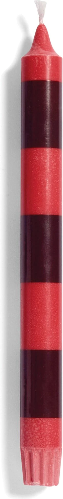 HAY Stripe Candles -DWR Sales W HAY 2530314 100209526 red bordeaux bright f