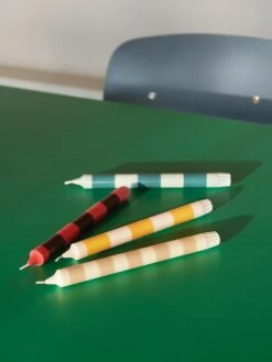 HAY Stripe Candles -DWR Sales W HAY 2530314 100209529 douce v2