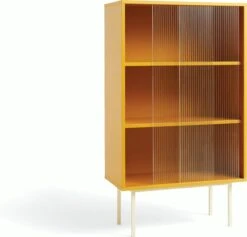 Hay Color Cabinet - Floor -DWR Sales W HAY 2548004 100331164 yellow with doors a1